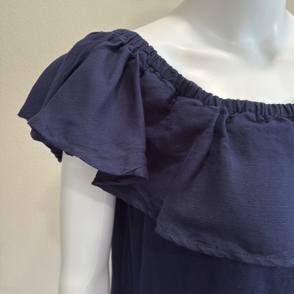 Tommy Bahama Navy Off-Shoulder Mini Dress - Picture 5 of 15